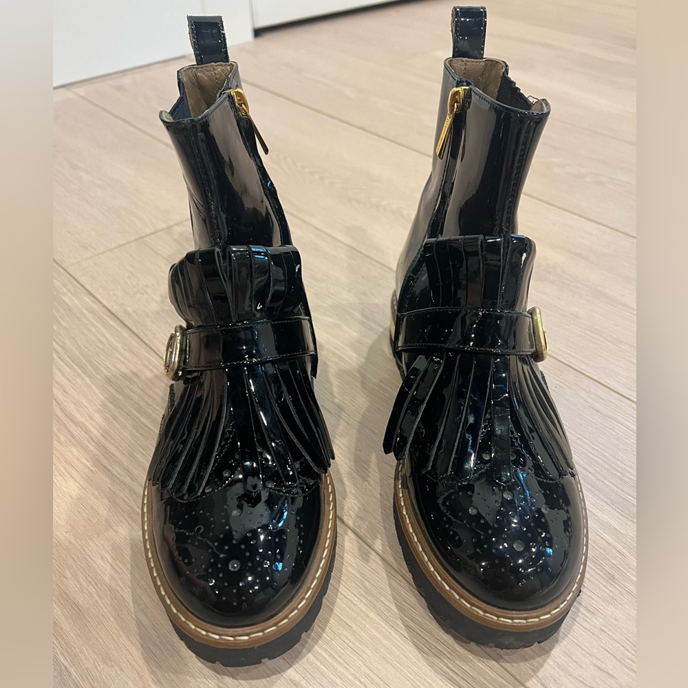 Loretta Pettinari Leather Ankle Boots, SIZE 37